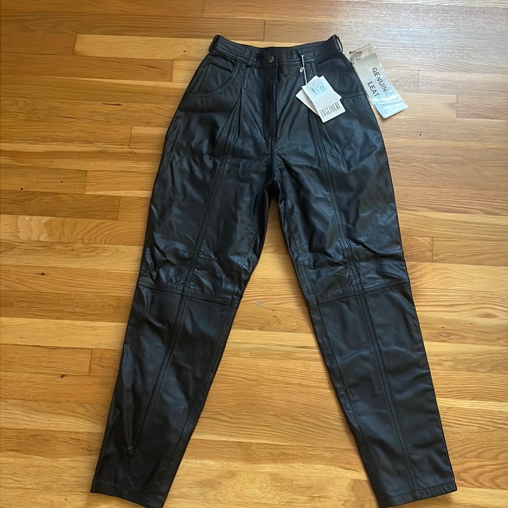 Real genuine leather pants